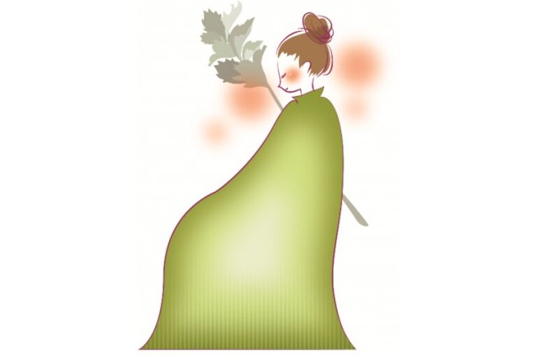 よもぎ蒸しイラスト